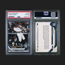 2025 Topps Now - Aaron Judge Passes Legend Yogi Berra Yankees All Time HR List