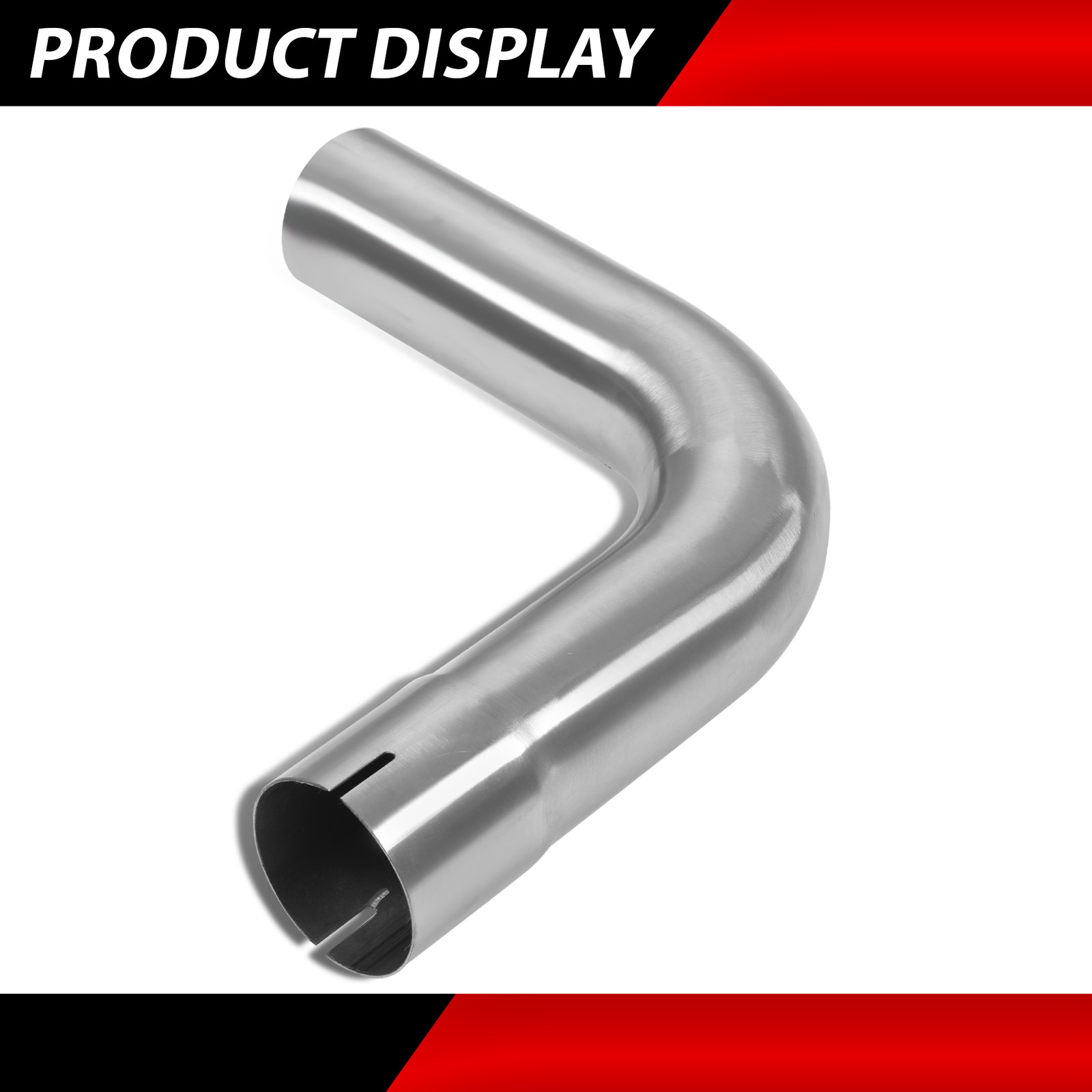 16 Pcs SS DIY 2" Custom Exhaust Tubing Mandrel Bend Pipe Straight & U-Bend Kit