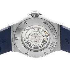 Hublot Classic Fusion Titanium Auto 42mm Blue Dial Strap Watch 542.NX.7170.RX 5