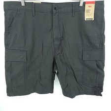 Levi's Mens Carrier Cargo 9" Shorts 100 Cotton Gray size 40 Loose Fit Utility