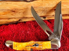 Ka-Bar X11/77 Dogs Head Folding Hunter Mint !!!! 