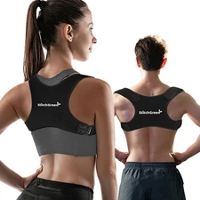 Breathable-Invisible Upper Back Brace Support Posture Corrector for Men & Women