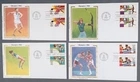MayfairStamps US FDC 1983 Indiana Scott 2048-2051 Unsealed Summer Olympics Color
