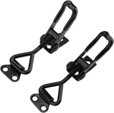 Heavy Duty 100KG Adjustable Toggle Clamps 2Pcs Black