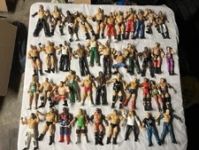 WWE WWF Wrestling Action Figure Lot 40 Figures Jakks Pacific Mattel Bundle