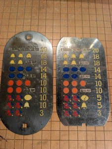 Vintage Slot Machine Metal Reward Plates - Lot of 2
