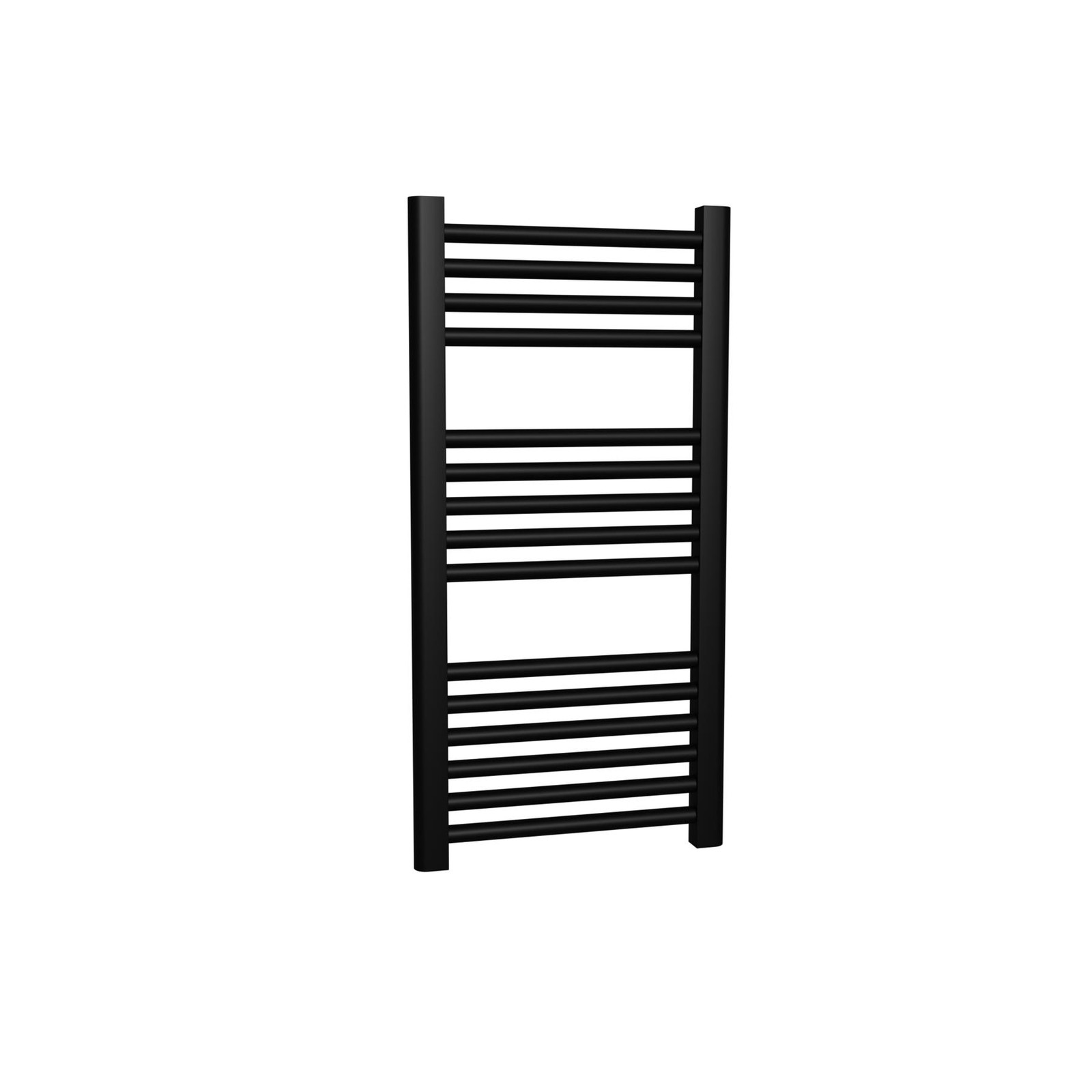 Black Towel Rail Radiator Designer Heated Bathroom Warmer 400mm x 800mm