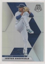 2021 Panini Mosaic Silver Prizm Justus Sheffield #36 00gy