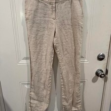 Jcrew Women's Cream and White Trousers