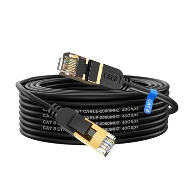 Cat 8 Long Ethernet Cable 35FT, 26AWG High Speed Gold Plated