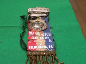 P.O.S. of A - President Badge from Washington Camp No. 819 Holmsburg, PA