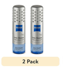 2 Pack ZEISS Lens Cleaner Spray Kit with Microfiber Cloth, 2 oz