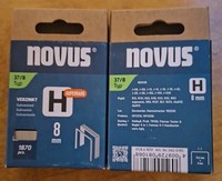 2X Novus Tackerklammern Typ H 37/8 Superhart 8Mm Feindrahtklammern 3740St Verzin