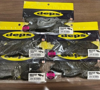 Deps Bull Flat 3.8 Watermelon Seed Lure Set Worm 793469