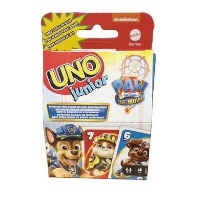 UNO Paw Patrol Card Game The Movie Junior Family Mattel Pre-School Childrens Kid