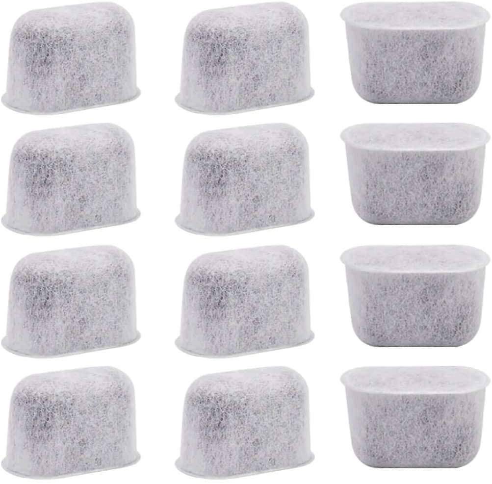 12-Pack Cuisinart-Compatible Charcoal Water Filter Replacements for Coffee Makers