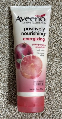 Aveeno Positively Nourishing Energizing Body Lotion Pomegranate Grapefruit 7oz