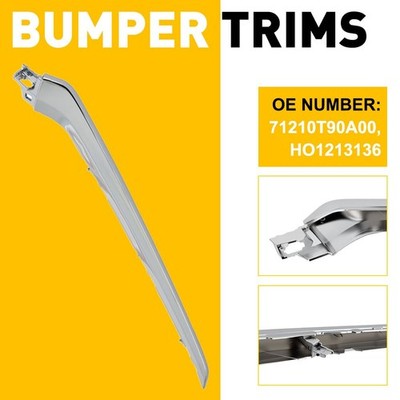Front Bumper Grille Trim Passenger Side Chrome Fits Honda Pilot 2023 Touring EXV