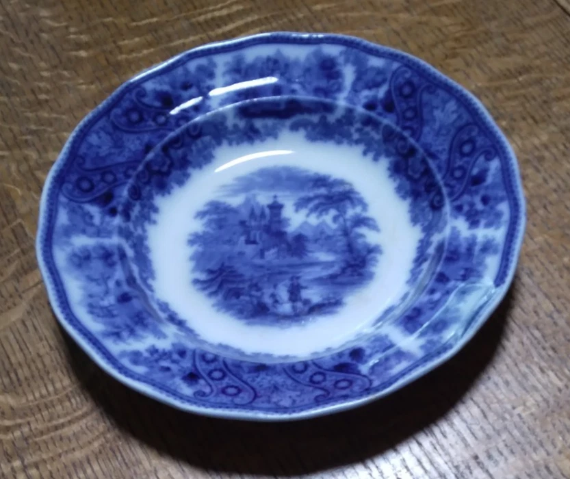 Burgess Leigh Flow Blue In Burleigh (Burgess & Leigh) China for