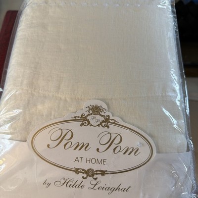 Pom Pom at Home King Sheet Set Linen Off White Portugal New