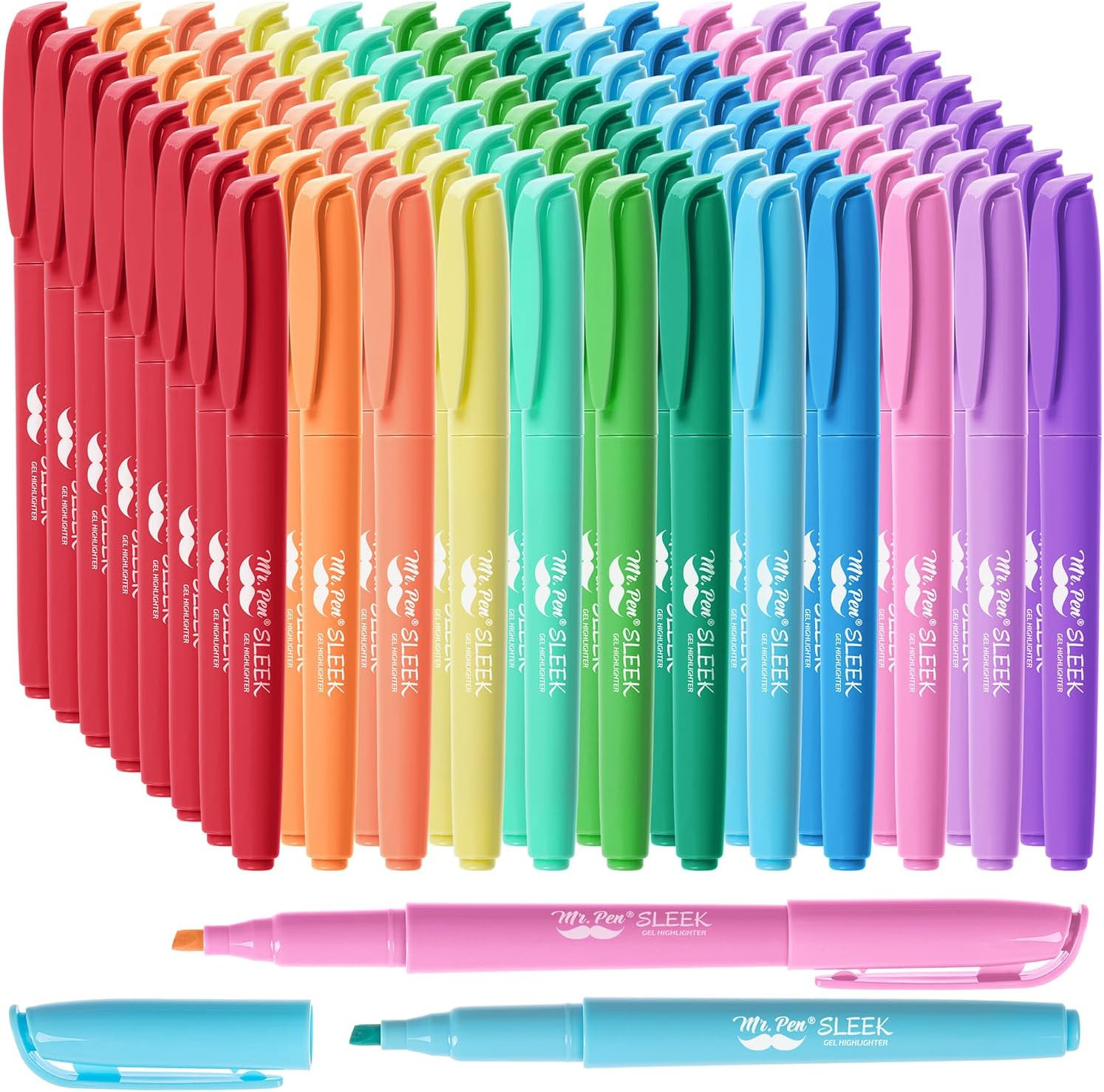 S, 96 Pack, Assorted Colors, Bulk Highlighter Set