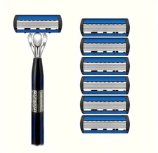 Manual Razor 6 Blade 12 Replacement Cartridges NWT