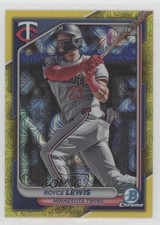 2024 Bowman Chrome Mega Box Yellow Mojo Refractor 42/75 Royce Lewis #63 0tx