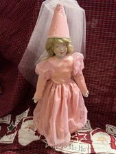 Ruby Lane UFDC Portland Convention Doll 1991 Doll In Pink With Hat