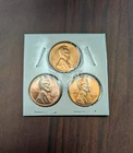 3 Uncirculated Denver Wheat Pennies (1956-D, 1957-D, & 1958-D) - FREE SHIPPING