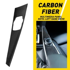 Carbon Fiber Inner Multimedia Panel Frame Cover ABS Trim For BMW 3 4 Series USA