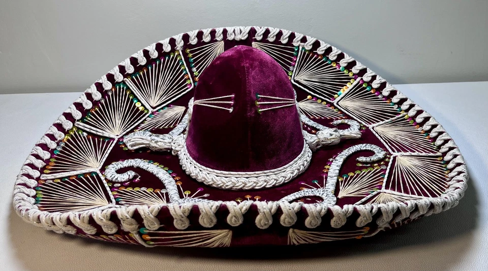 Шляпа Salazar ковбойская приталенная мужская большая Charro сомбреро вышитая фиеста вестерн - Изображение 4 из 4