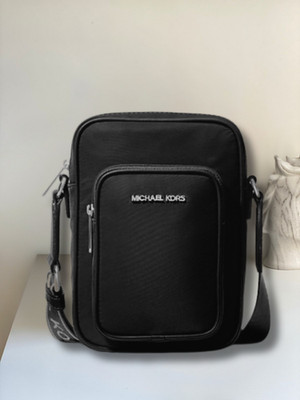 Michael Kors Khai Women Nylon Zip Pocket Crossbody Shoulder Bag