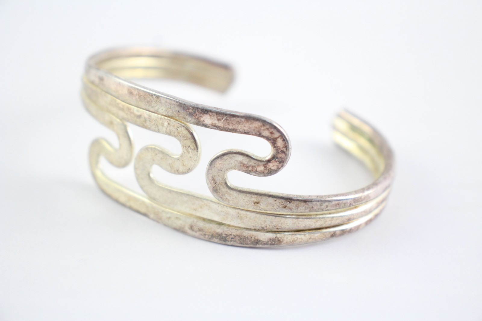 Sterling Silver Bangle Torque Statement Contempor… - image 4