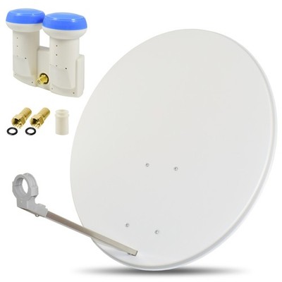 Digitale SAT Anlage 80cm Schüssel +Monoblock Single LNB Astra + Hotbird HD Set h