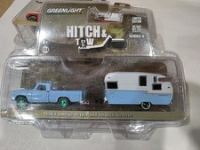 GREENLIGHT CHASE HITCH & TOW 1963 DODGE  D 100  AND SHASTA AIRFLYTE
