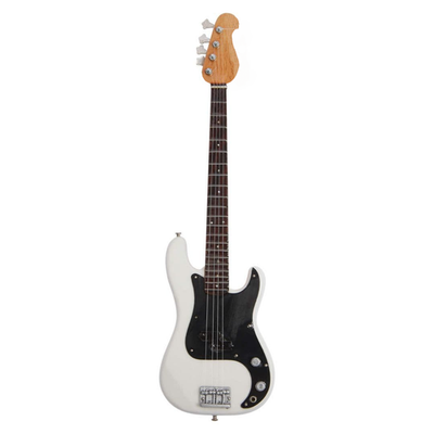 【EDWARDS】SID 明希 model bass white Sid Vicious Bass Guitar Miniature Replica | Sex Pistols | Handmade