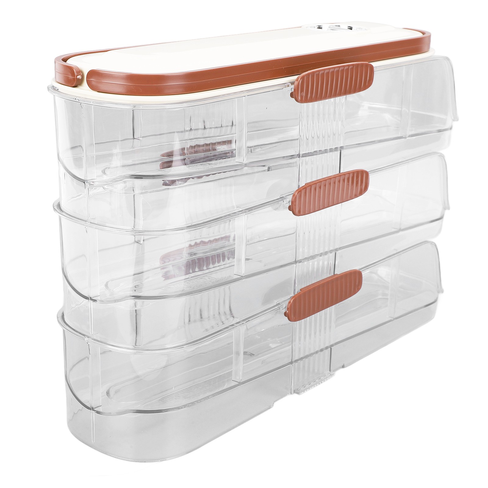 3 Layer Automatic Rolling Egg Storage Box Egg Organizer Egg Storage Container