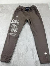 Loyal Origins Pants Mens Large Brown Memento Vivere Graphic Sweatpants Joggers