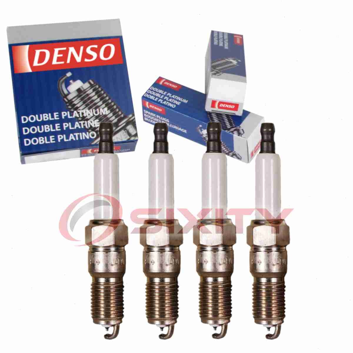 4 pc Denso Platinum Long Life Spark Plugs for 1982-1984 Mercury Lynx 1.6L L4 om