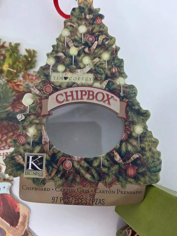 K&Company y lote álbum de recortes aglomerado Brenda Walton, Tim Coffey Chipbox Navidad Foto 3 de 4