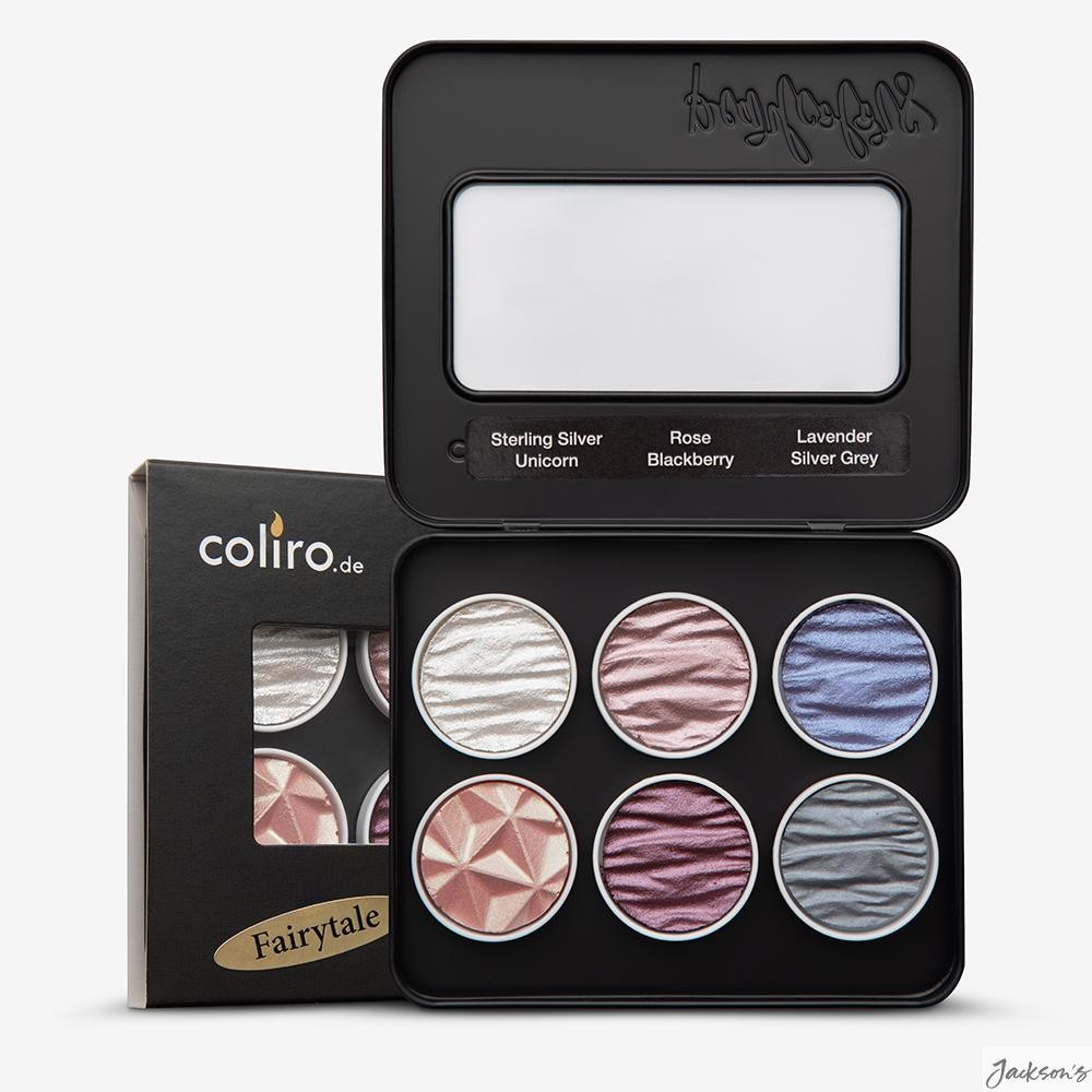 Coliro Pearlcolors Watercolour Paint Mica 30mm Fairytale Set Of 6 Calligraphy