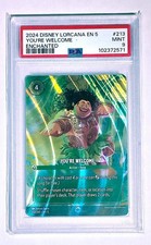 DISNEY LORCANA YOU'RE WELCOME PSA 9 EN 5-SHIMMERING SKIES ENCHANTED 213