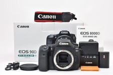  MINT in Box  Canon EOS 8000D Digital SLR Camera Body W/Strap, Battery From JP