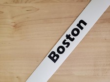 Boston decals stickers vinyl 2 PAIR Gloss BLACK 8" FAST USA