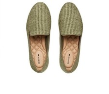 New 160 Birdies The Starling Raffia Green Flat Loafers Shoes Womens Sz 7