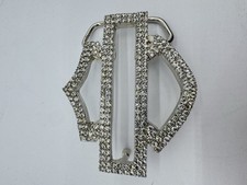 Harley-Davidson Bar  Shield Logo Rhinestone Bling 2006 Ladies Belt Buckle
