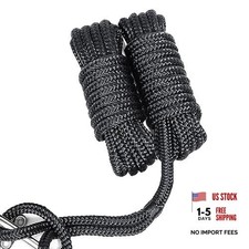 1/2  x 15' Marine-Grade Double-Braided Dock Line with 12  Eyelet.Hi