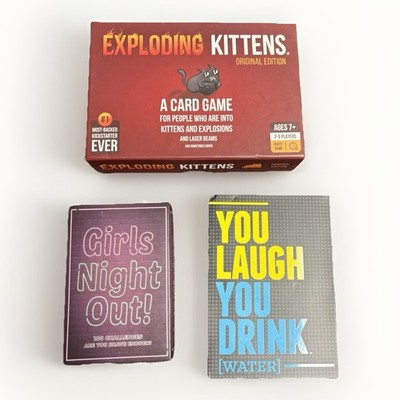 3 New Games -You Laugh You Drink, Exploding Kittens And Girls Night Out