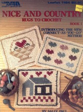 Nice  Country Rugs To Crochet with Fabric Leisure Arts 1164 Pattern Leaflet