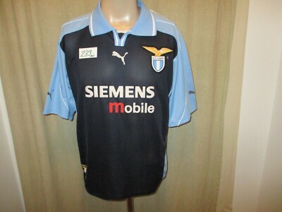 SSC Lazio Rom Puma Europa Auswärts Trikot 2001/02 ''Siemens mobile'' Gr.L TOP
